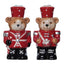Ceramic Nutcracker Bear Salt & Pepper Shaker Set