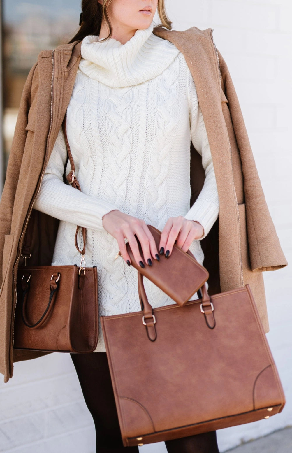 Abigail 3-Piece Tote & Crossbody Bag With Wallet Set - Thumbnail 4