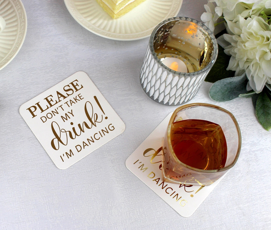 "Don't Take My Drink" Coasters | Set of 36 - Thumbnail 2