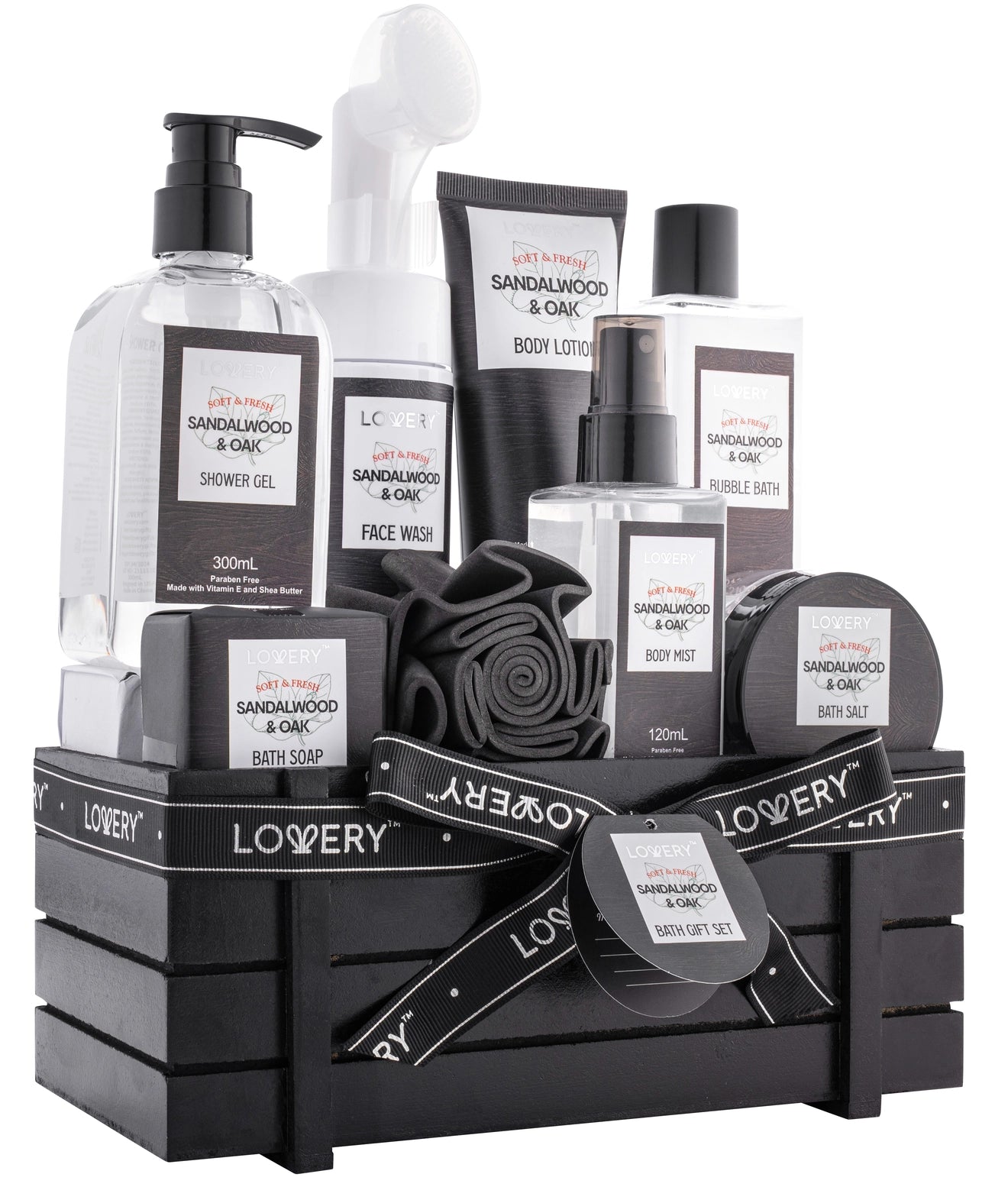 flovery Sandalwood & Oak Spa Set
